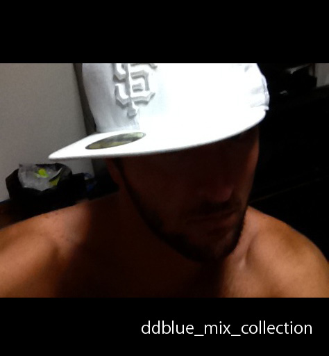 Image of a man wearing a white baseball cap meant to represent the ddblue0 Mix Collection project