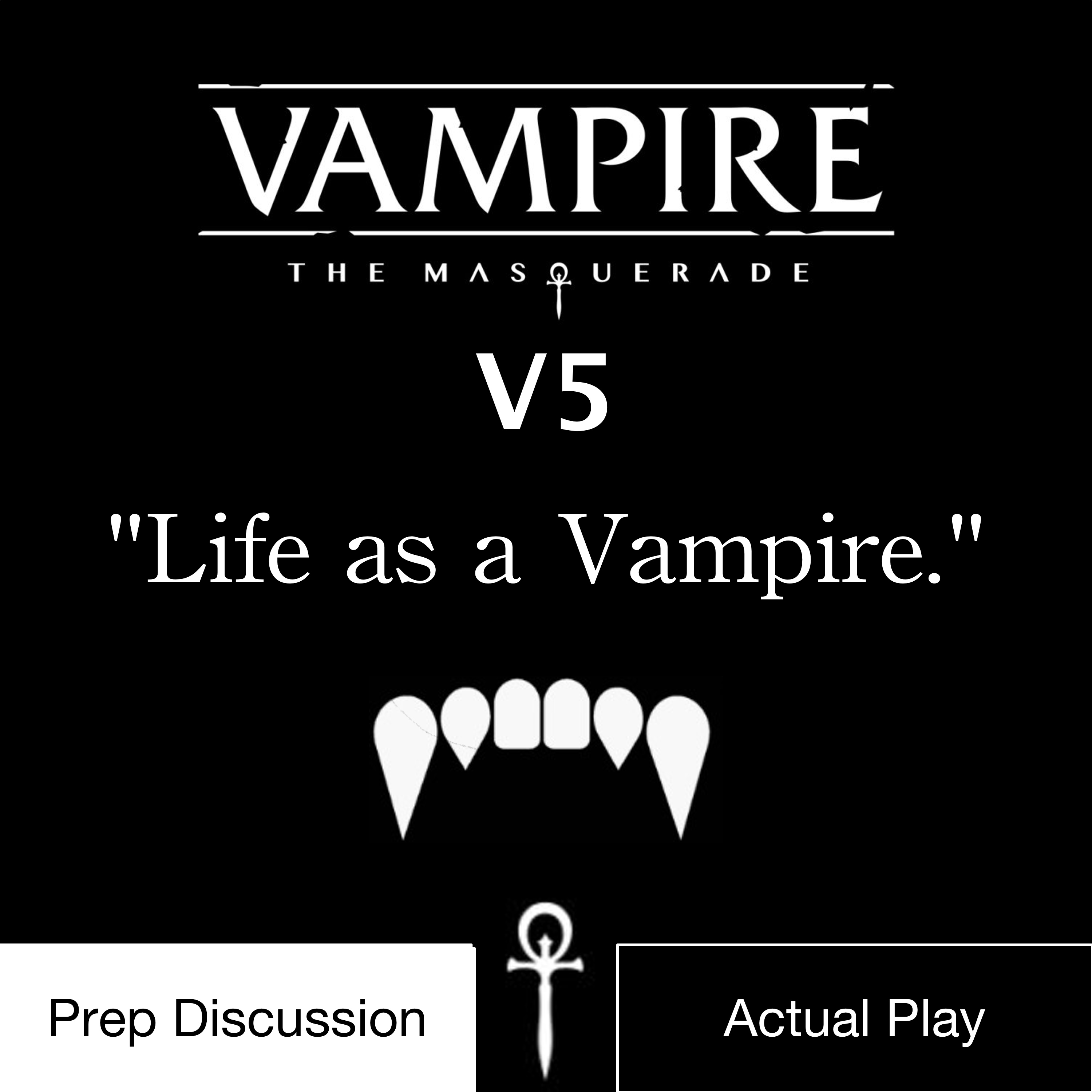 An image of fangs meant to represent the Life as a Vampire project